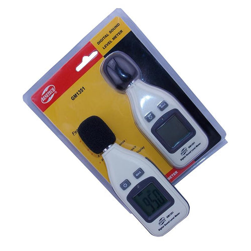 10pcs/lot Digital Sound Level Meter Noise Tester GM1351 30-130dB Noisemeter In Decibels LCD Screen Noise Decibel Monitor Tester