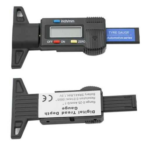 1 pcs  Car Tyre Digital Tread Brake Pad Shoe Gauge Depth Tester Guage Caliper Micrometer