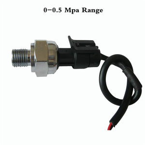 0-0.5 Mpa 0-72.5 PSI Water Gas Pressure Sensor Air Compressor Pressure Transmitter G1/4 DC 5V