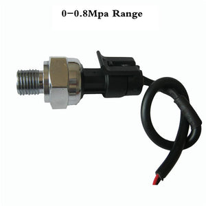 0-0.8 Mpa 0-116 PSI Water Gas Pressure Sensor Air Compressor Pressure Transmitter G1/4 DC 5V