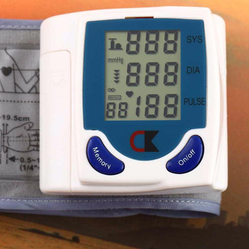 1 pc Super Deal Health Care Automatic Digital LCD Wrist Blood Pressure Monitor for Measuring Heart Beat And Pulse Rate DIA SYS