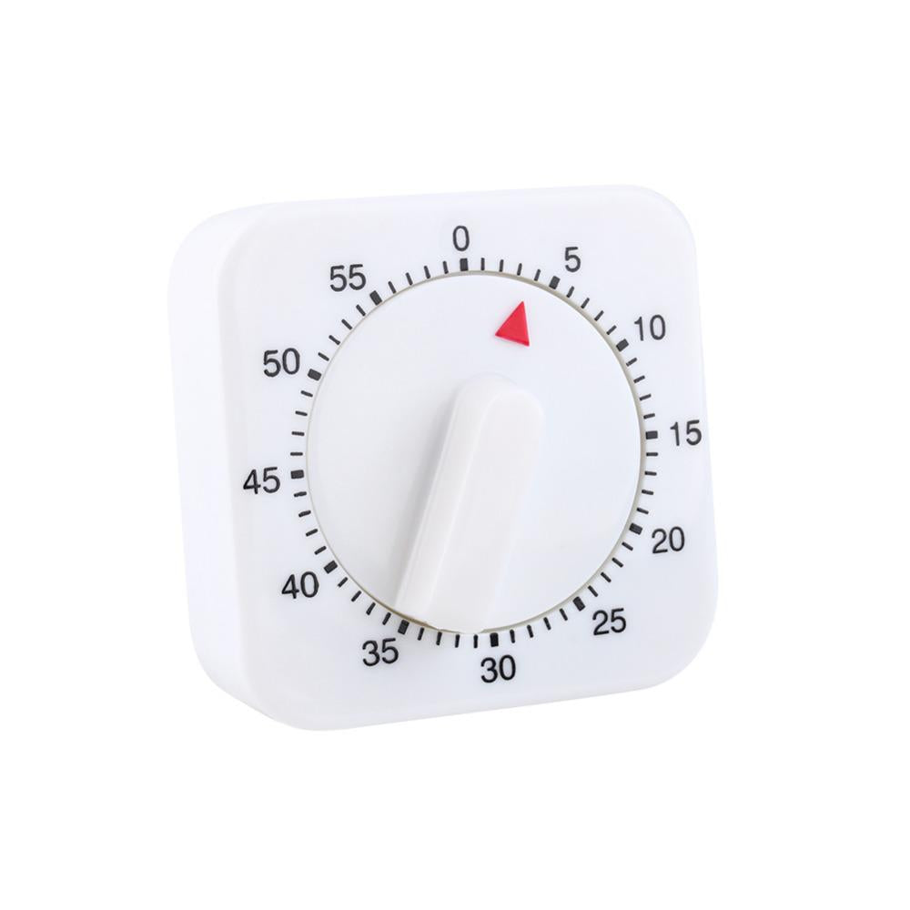 1pc White Square 60 Minutes Mechanical Kitchen Cooking Timer Reminder Counting Alarm Kitchen Accessories